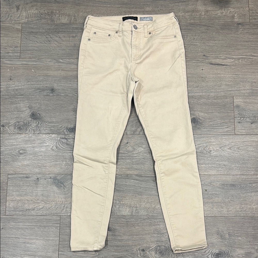 Aeropostale Cream Khaki High Waisted Jegging